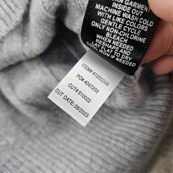 Torrid Vegan Cashmere Turtleneck Tunic Sweater Heather Gray 2 BNWT - Picture 5 of 7